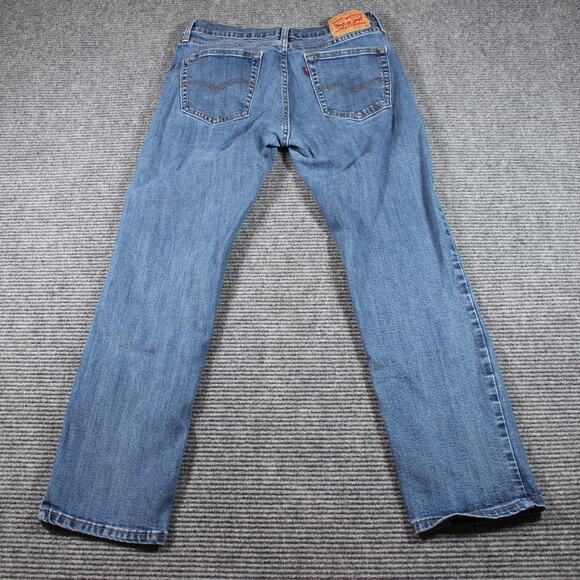 Levi’s 514 Jeans Mens 32x30 Blue Straight Stretch Zip Fly - Picture 7 of 11